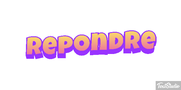 Répondre Effet de texte