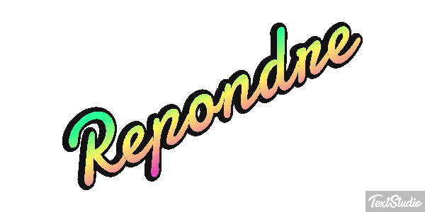 Répondre Effet de texte