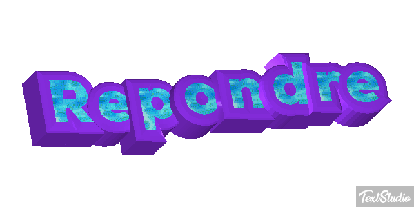 Répondre Effet de texte