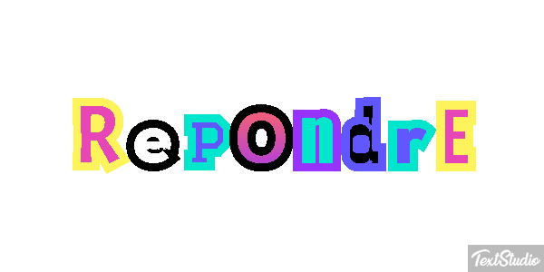 Répondre Effet de texte