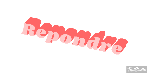 Répondre Effet de texte