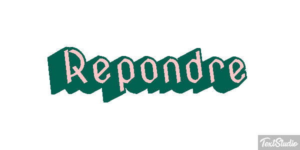 Répondre Effet de texte