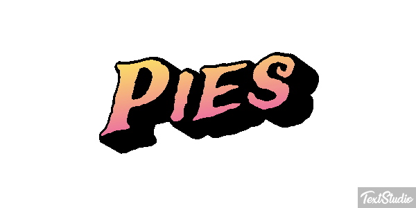 Pies Efekt tekstowy