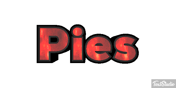 Pies Efekt tekstowy