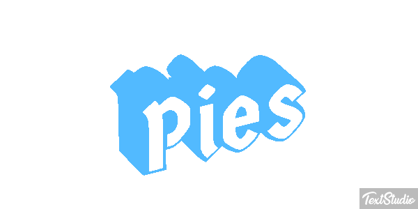 Pies Efekt tekstowy