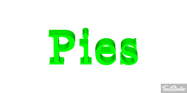 Pies Efekt tekstowy