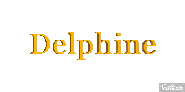 Delphine テキスト効果