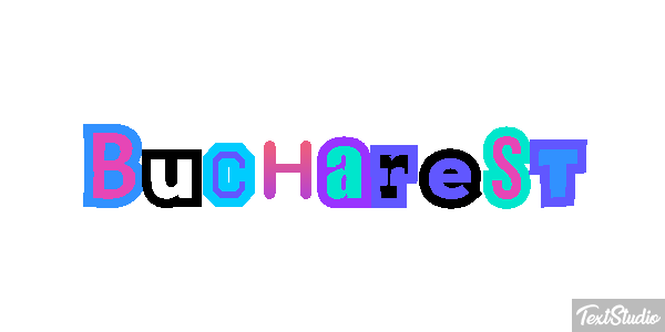 Bucharest Efecto de texto