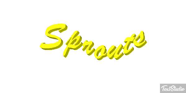 Sprouts Efeito do texto