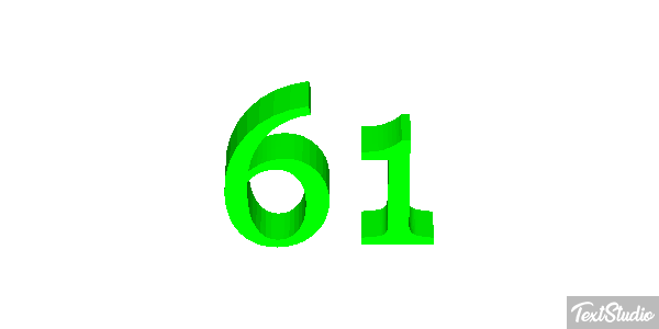 61 Metin efekti