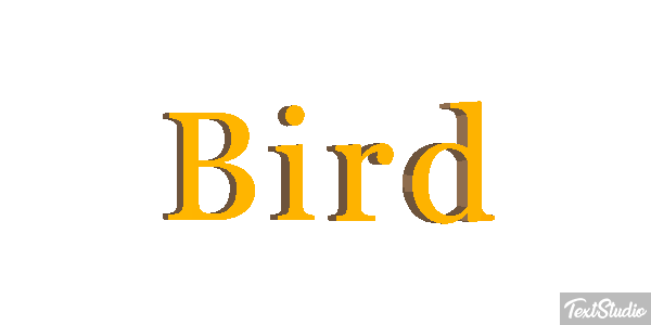 Bird Efecto de texto