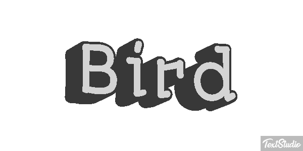 Bird Efecto de texto