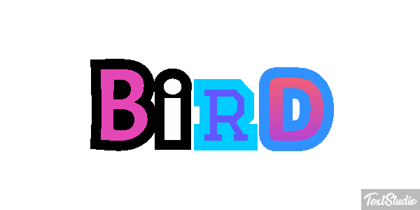 Bird Efecto de texto