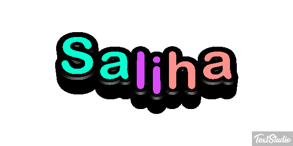 Saliha Efecto de texto
