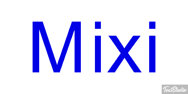 Mixi Text effect