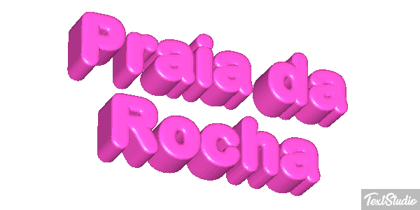 Praia da Rocha Efekt tekstowy