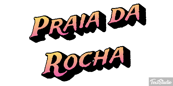 Praia da Rocha Efekt tekstowy