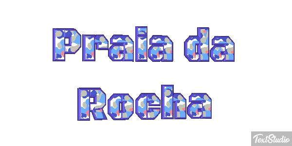 Praia da Rocha Efekt tekstowy