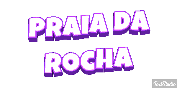 Praia da Rocha Efekt tekstowy