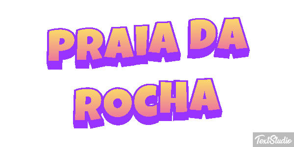 Praia da Rocha Efekt tekstowy