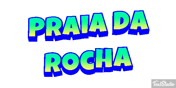 Praia da Rocha Efekt tekstowy