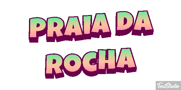 Praia da Rocha Efekt tekstowy