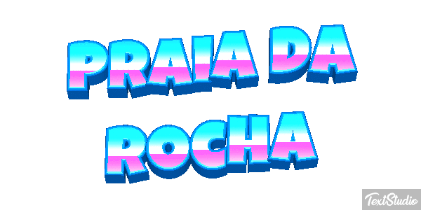 Praia da Rocha Efekt tekstowy