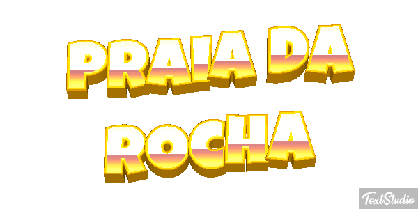 Praia da Rocha Efekt tekstowy