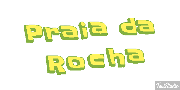 Praia da Rocha Efekt tekstowy