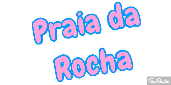 Praia da Rocha Efekt tekstowy