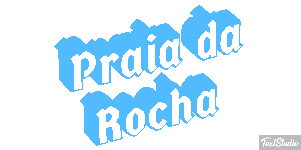 Praia da Rocha Efekt tekstowy