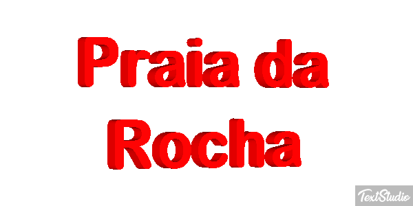 Praia da Rocha Efekt tekstowy