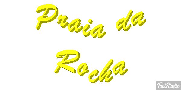 Praia da Rocha Efekt tekstowy