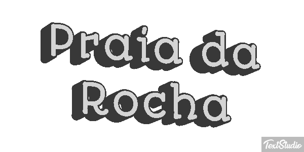 Praia da Rocha Efekt tekstowy