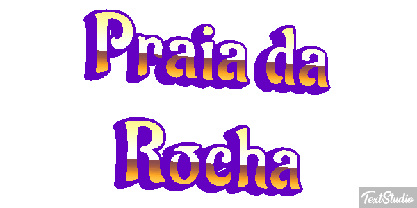 Praia da Rocha Efekt tekstowy