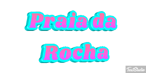 Praia da Rocha Efekt tekstowy