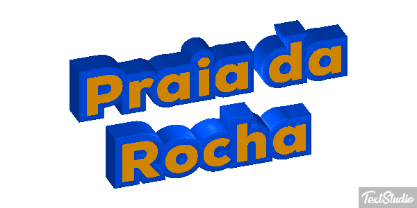 Praia da Rocha Efekt tekstowy