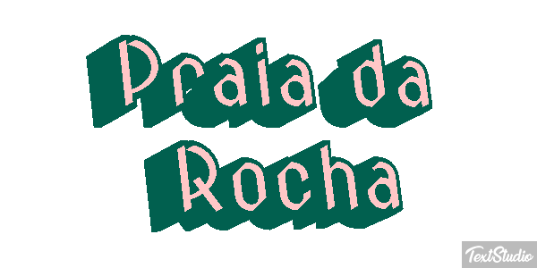 Praia da Rocha Efekt tekstowy