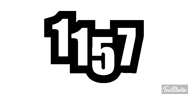 1157 Text effect