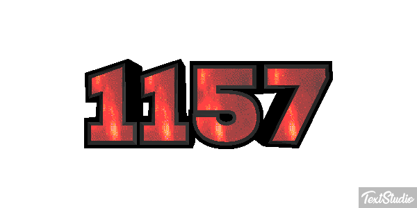 1157 Text effect