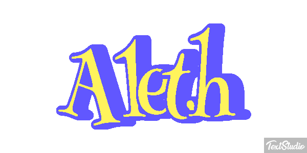 Aleth Текстовый эффект