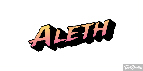 Aleth Текстовый эффект