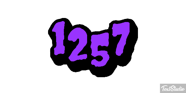 1257 Text effect