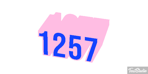 1257 Text effect
