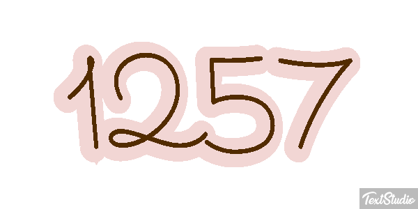 1257 Text effect