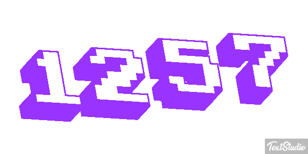 1257 Text effect