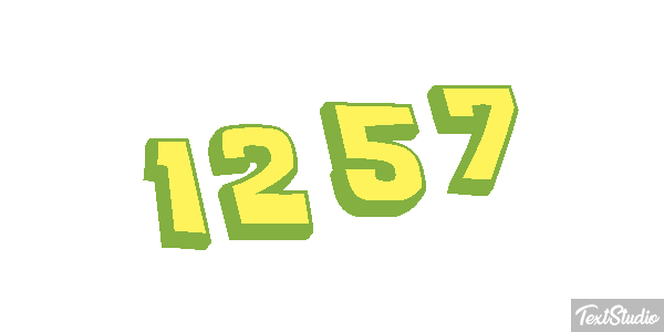 1257 Text effect