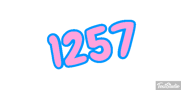 1257 Text effect