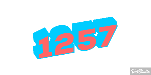 1257 Text effect