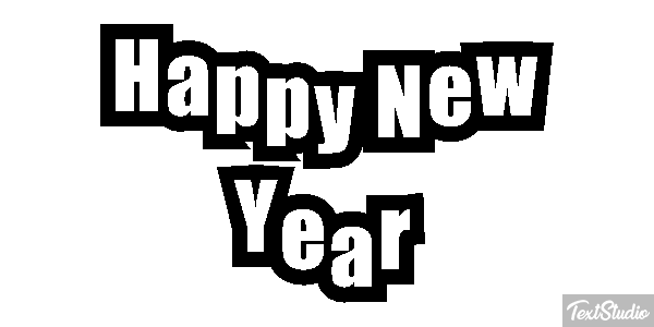 Happy New Year Efekt tekstowy